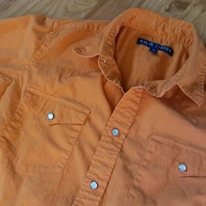 Ralph Lauren western pearl snap shirt